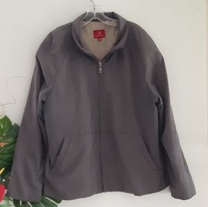 COLE HAAN MENS LARGE TAUPE BROWN JACKET